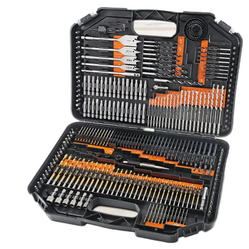 Multifunctional 246 pcs alloy steel twist bit woodworking metal electric combination kit set