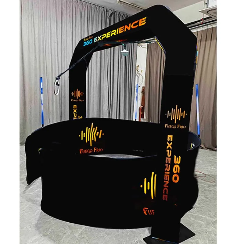 Overhead Photo Booth Free Shipping Machine With Honeycomb Best Led Tube Light Video Booth 360 Photo Booth Rotating Air Rug Auto