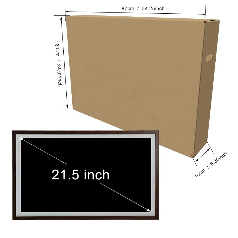 Wholesale ODM/OEM WIFI Android 21.5 Inch 16:9 1920x1080 high quality solid wood digital photo frame