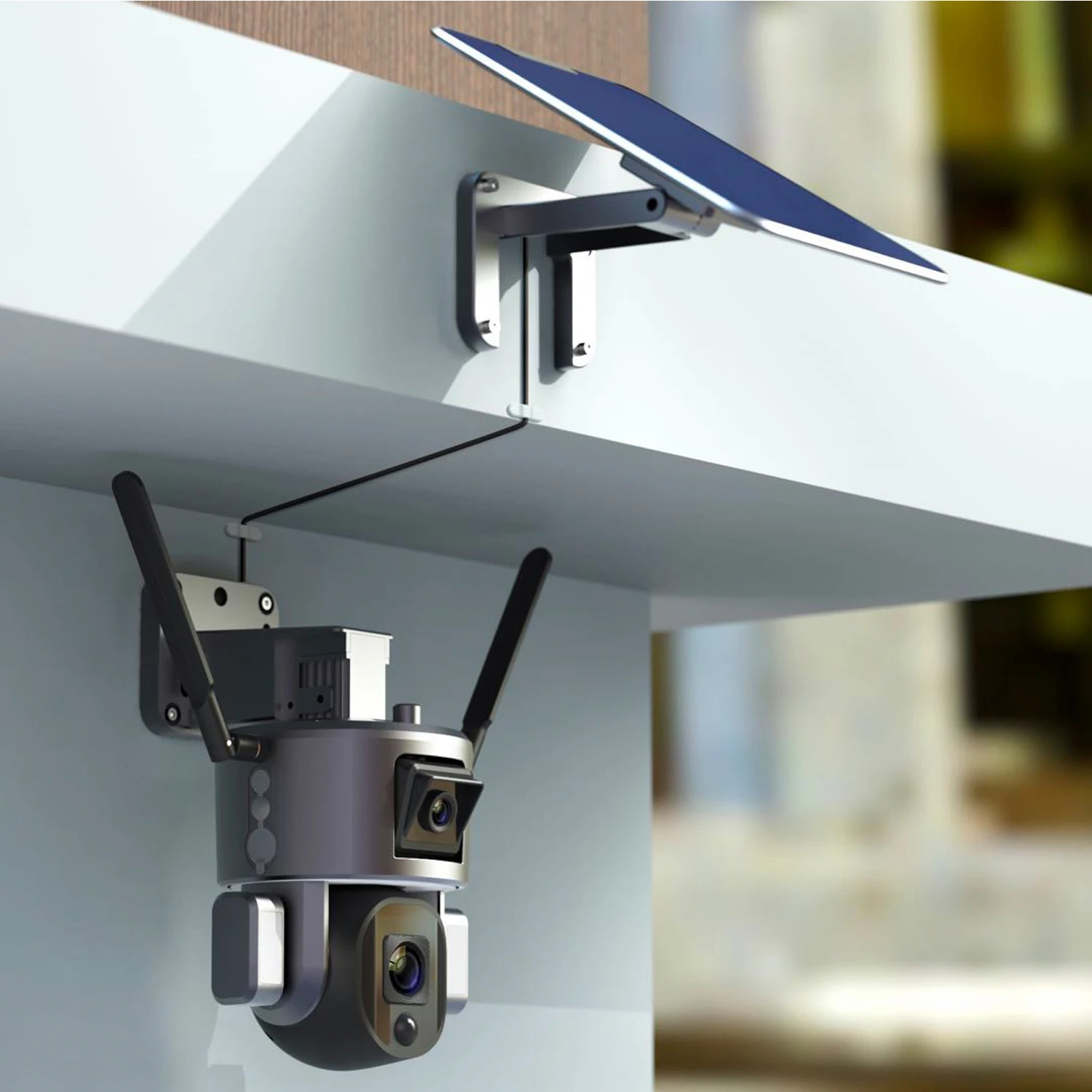 Smart Office Cameras System with IP66 Waterproof Wifi 4K  Night Vision and Two-Way Audio Security Cameras for Indoor Use