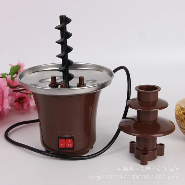 Customized Triple 7 Tier Details Of The Stainless Steel Electric Four Layer Chocolate Fountain