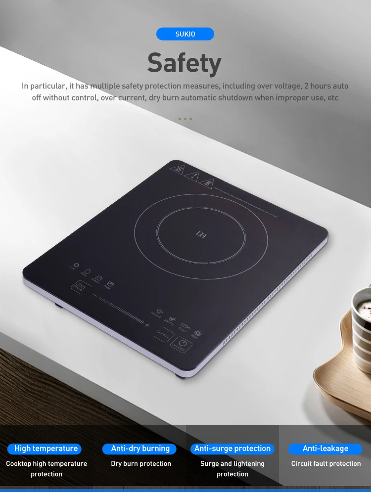 Hot Sale Energy Saving Induction Stove 220V 2000W Free Standing Electric Induction Cooker
