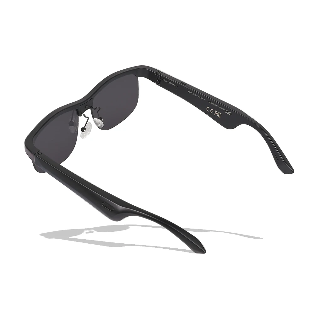 Multi function BT5.0 handfree calling sunglasses oversized wrap around sun glasses outdoor sport safety eyewear glasses