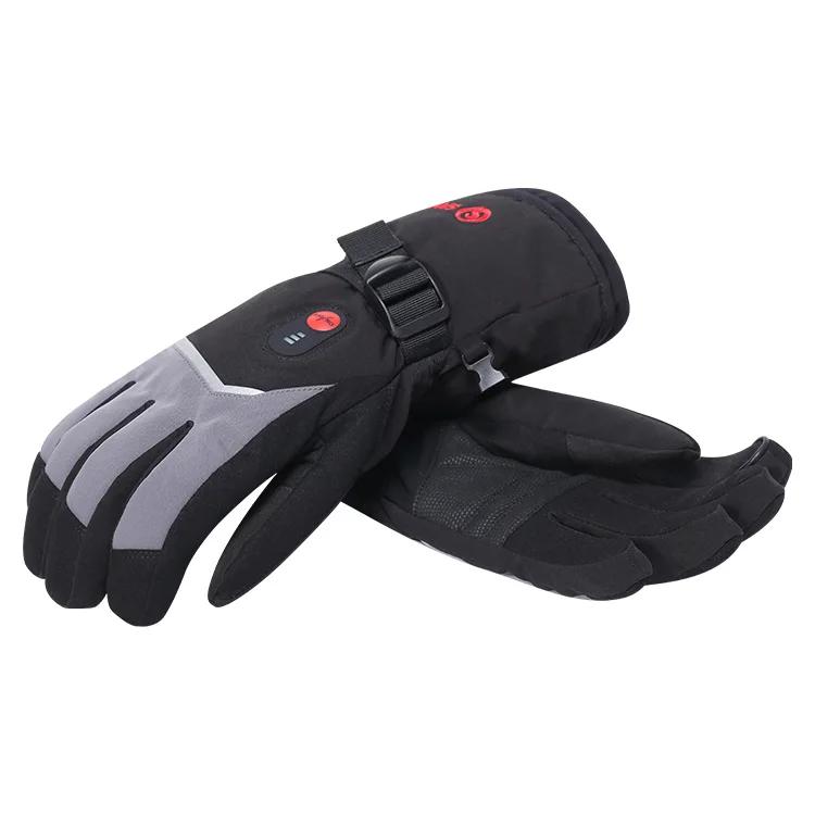 Зимние водонепроницаемые перчатки с электрическим подогревом для занятий спортом на открытом воздухе перезаряжаемые аккумуляторные катания лыжах сноуборде теплые домашнего использования