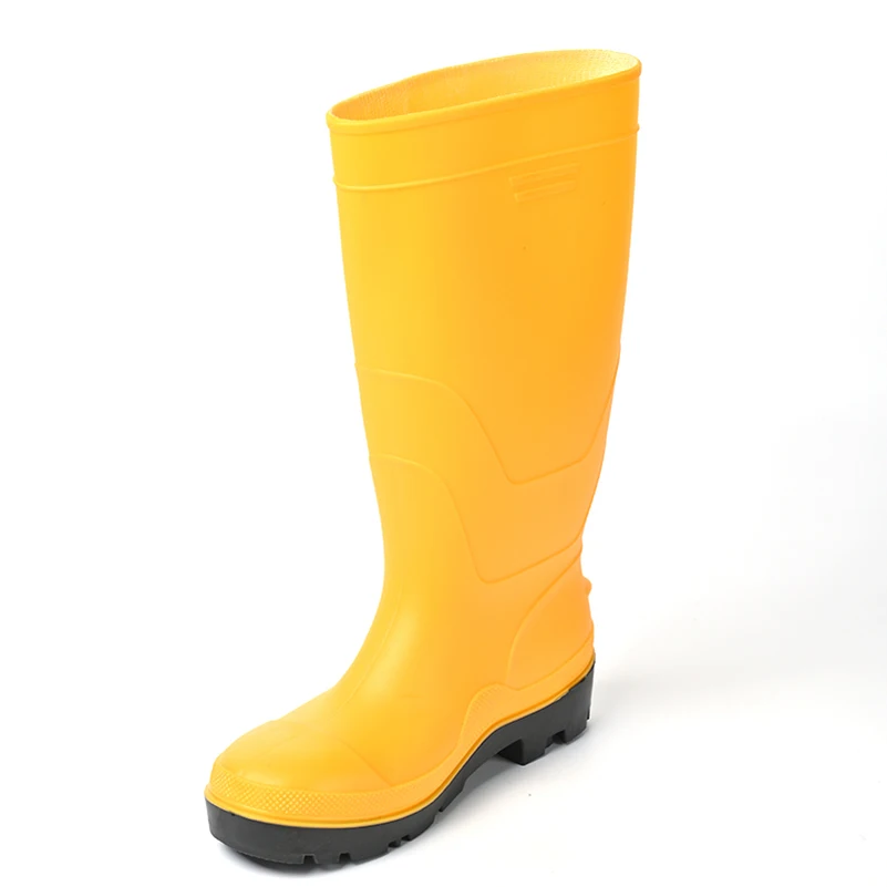 Factory Steel Toe Pvc Rain Boots Low Price Spot Hot Selling Pvc Safety Steel Toe And Steel Sole Rain Boots