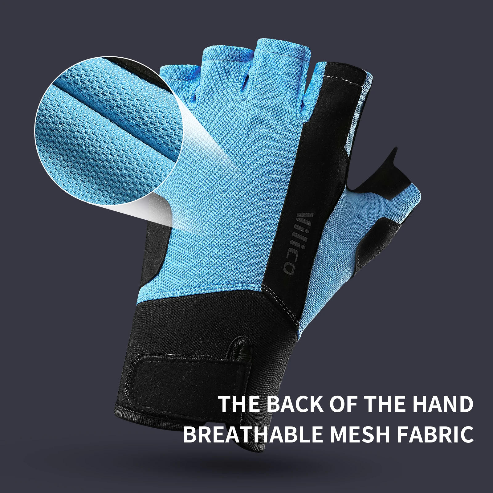 Breathable Workout Glove Wear-Resistant Outdoor Sports Gym Weightlifting Glove EVA Palm Pad Shockproof Fitness Glove for Racing