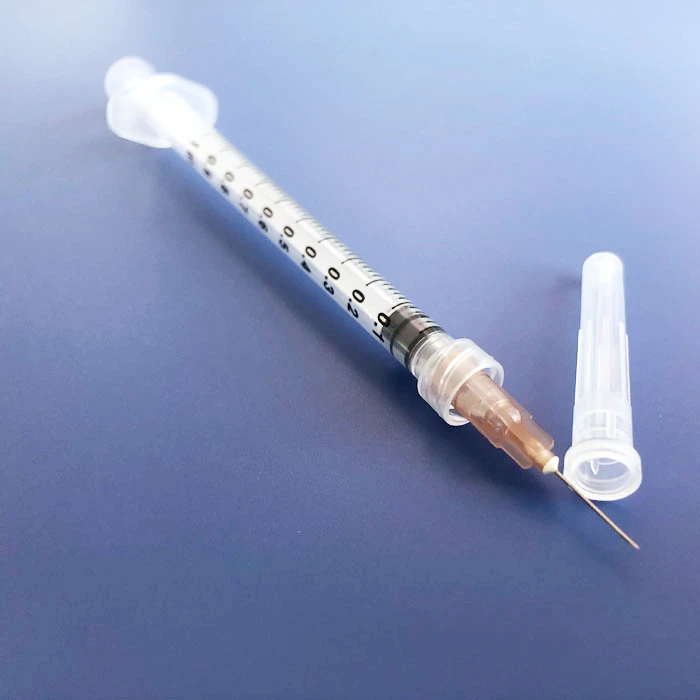 
Chinese manufacturer disposable high quality 1ml sterile syringe with 27g or 30g needle 