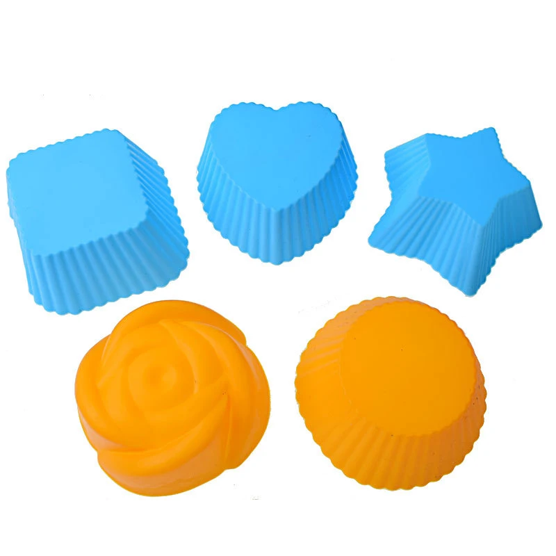 New product Hot Sale Reusable Food Grade Silicone Baking Cups Cupcake Liners Non-Stick Muffin Molds