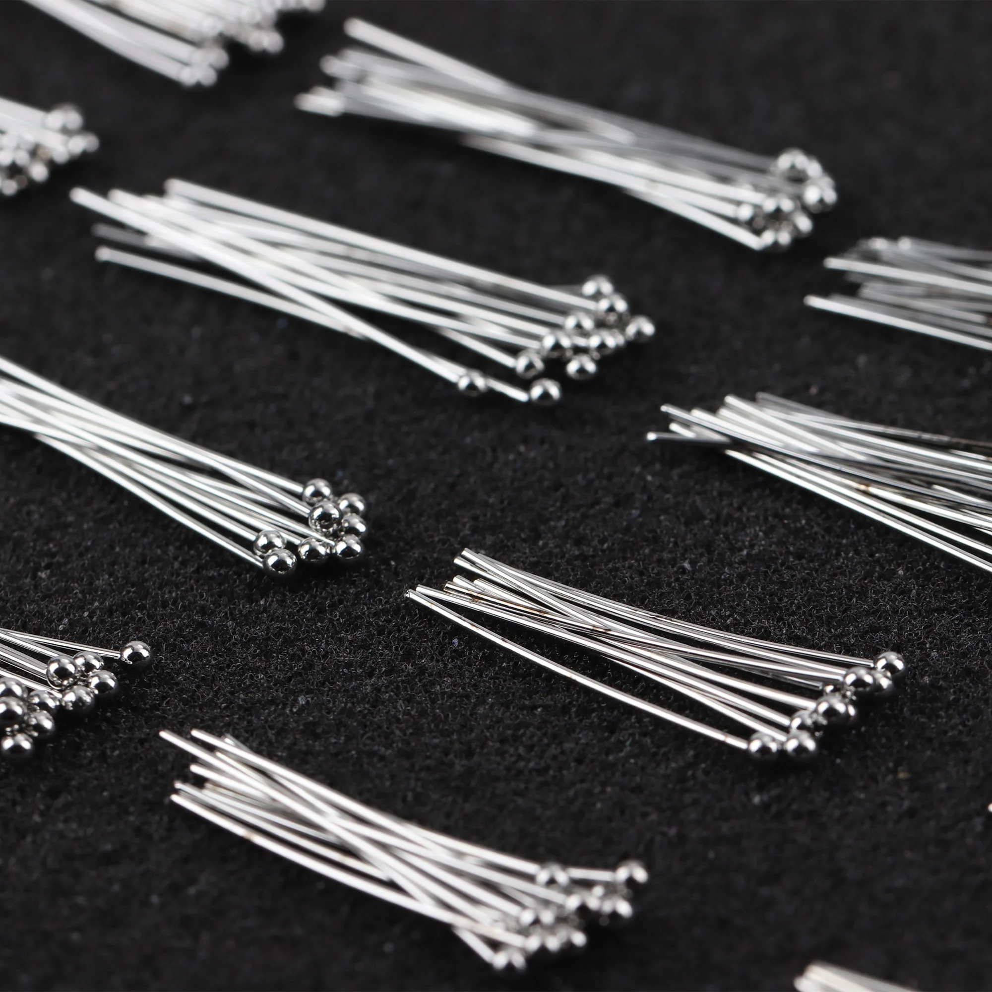 Wholesale Rhodium Plated Nickel Free Ball Pins Diy Handmade Jewelry Making Accessories M913 25g/lot