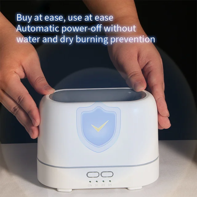 200ml plug in electronic fire blue flame cold air aroma diffuser scent essential oil humidifier home office diffuser flame