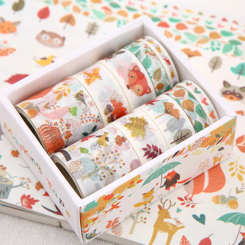 Custom Print Colored Decoration Adhesive Paper Masking Washi Tapes New Styles Washi Tape