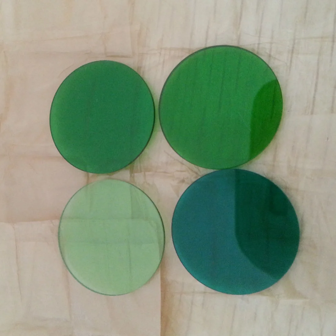 LB7 type selection absorption custom optical glass green filter