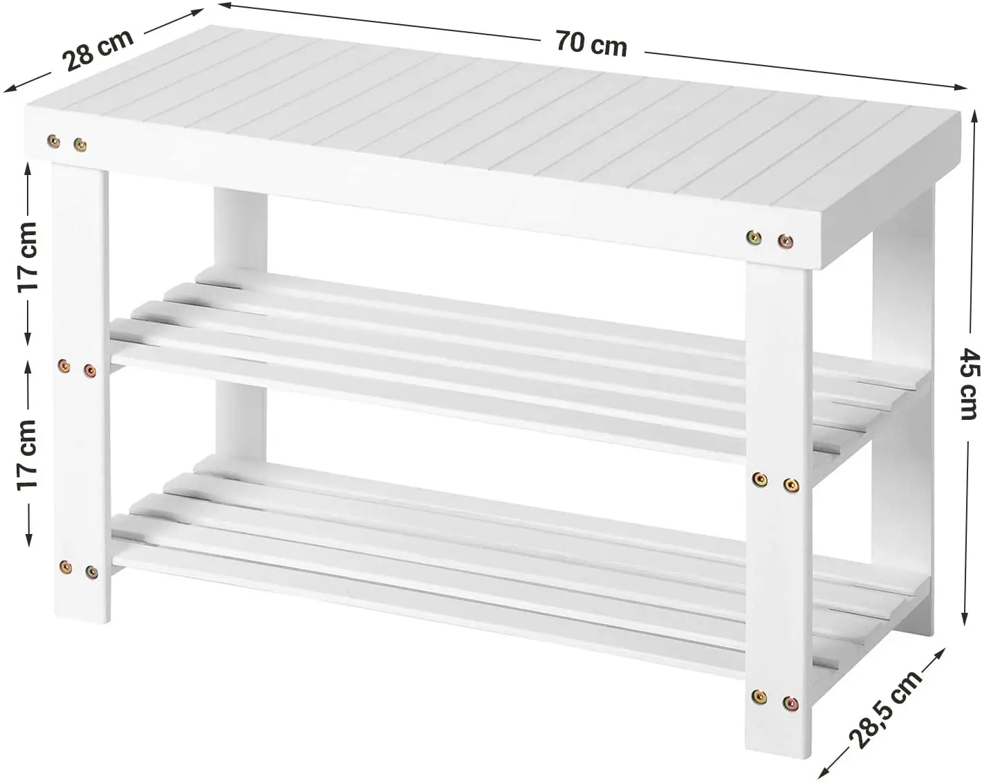 
Bamboo shoe rack bench shoe rack bathroom rack bamboo frame 