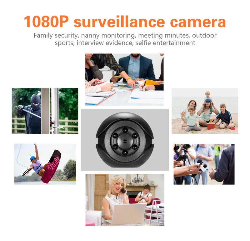SQ6 HD 1080P wifi hidden camera spy cam outdoor sport portable action camera mini camcorders mini video wireless camera