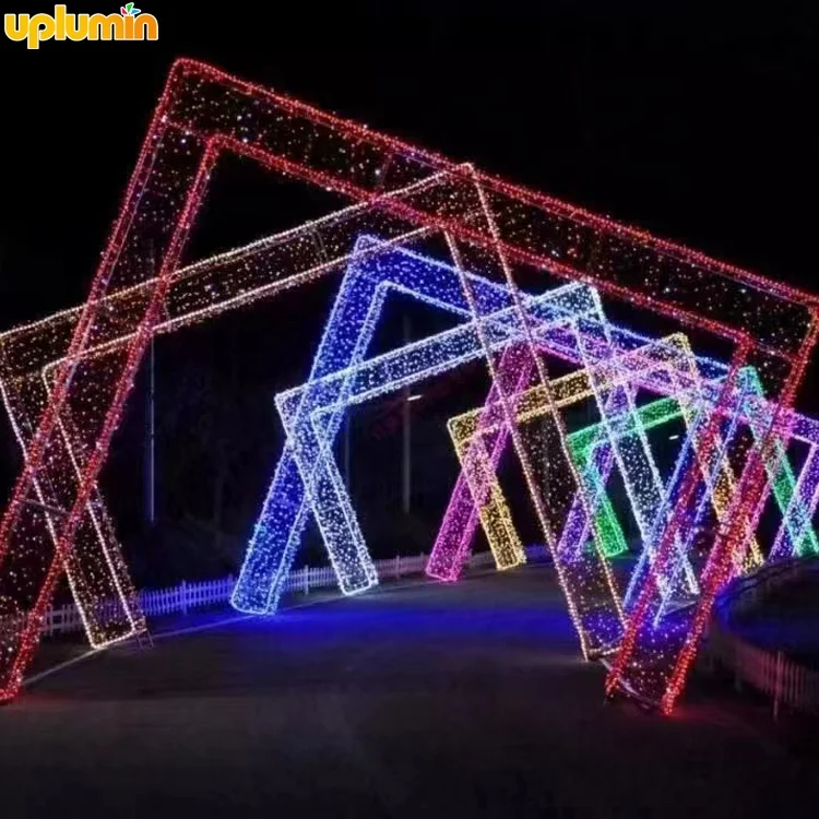Outdoor led decoration Street Arch motifs Tunnel christmas lights