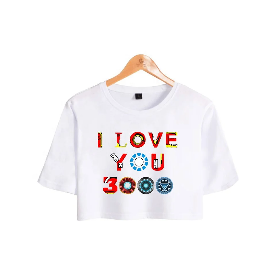  2018 новейший дизайн модная женская футболка с принтом I lover you