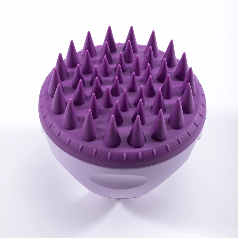 Comfortable Grip Hair Scalp Massager Brush Manual Scalp Care Soft Silicone Recycling Shampoo Bristles Shampoo Brush Scalp