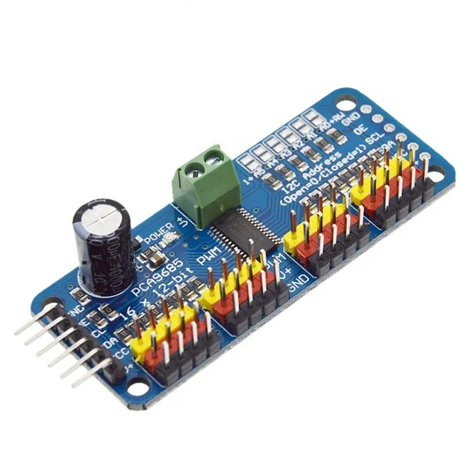 16-channel PWM Servo steering gear drive board robot controller IIC interface driver module PCA9685