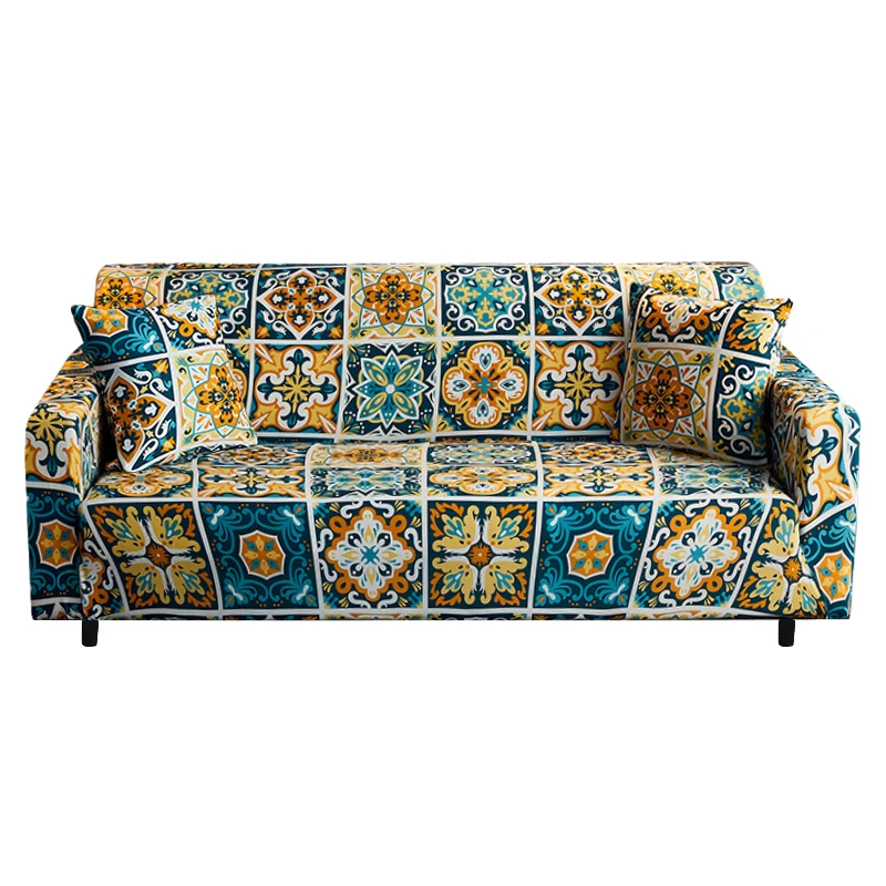 
Free sample ethnic style Stretch polyester Sofa Cover Protective Elastic Seat Sofa Cover dust proof sofa cover 