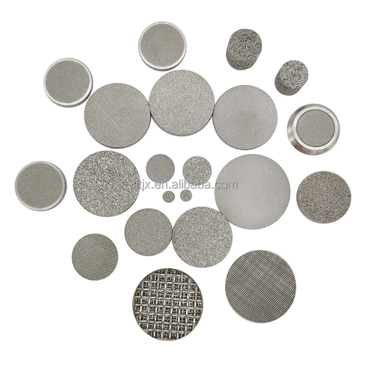 Stainless steel sintered mesh muffler stainless steel sintered explosion-proof sheet multilayer sintered powder metal filter