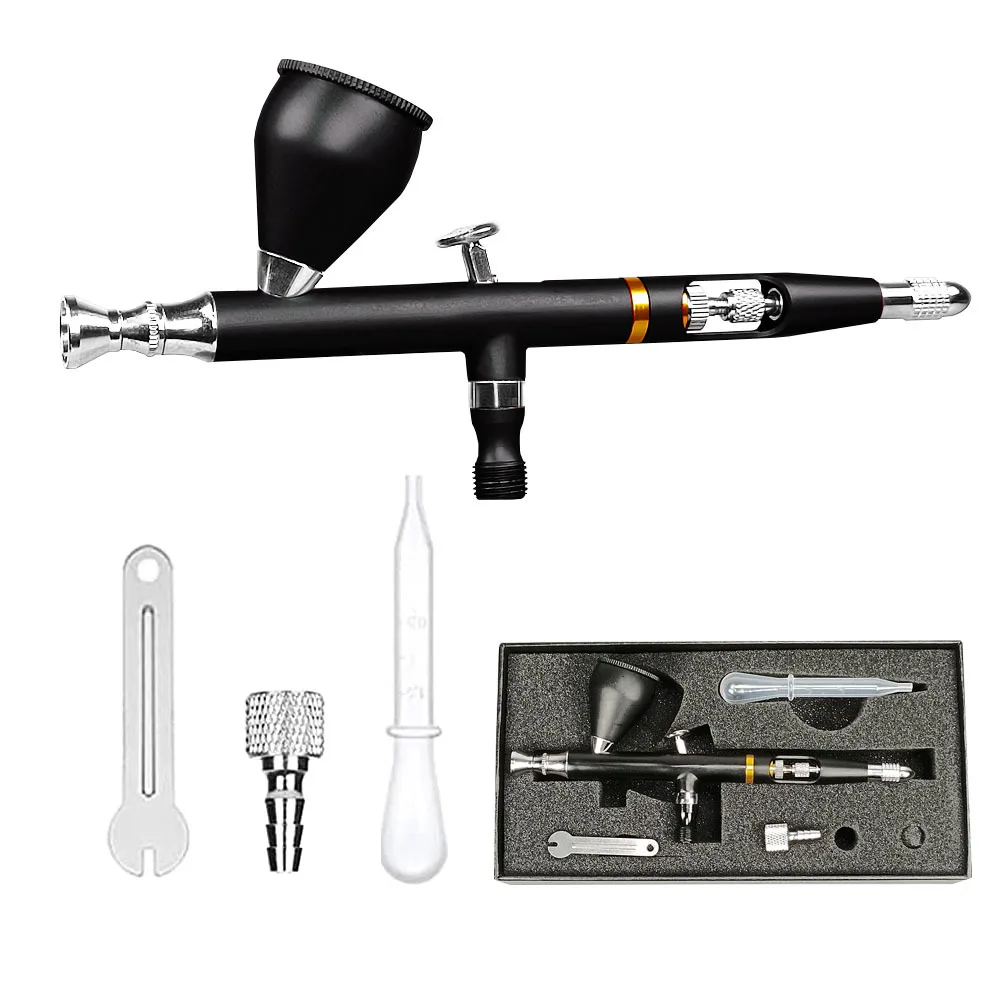 Airbrush Pro Sets M-180A Dual Action Airbrush Kit for Cake Decoration Nail Art Tattoo