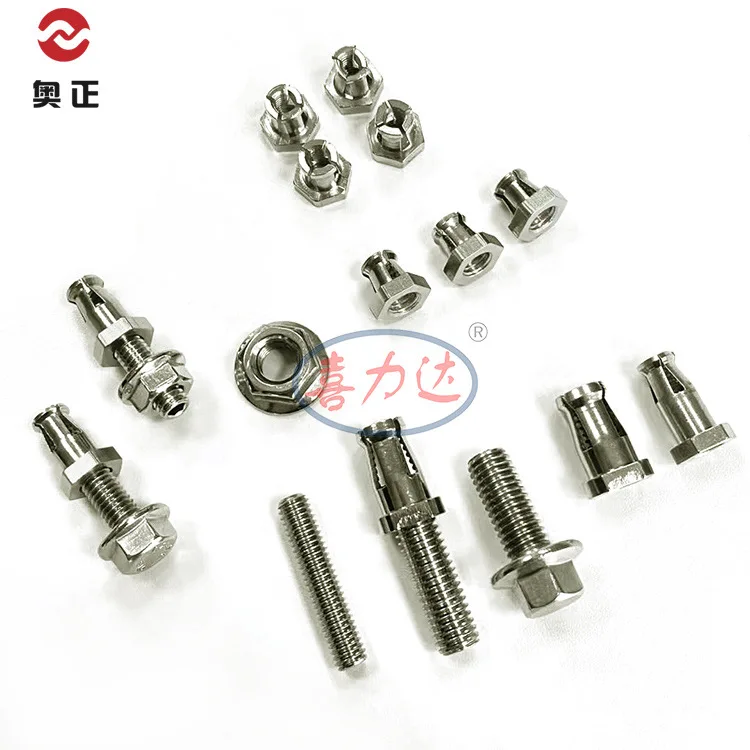Stainless steel 304 screw back bolt stone curtain wall accessories undercut anchor