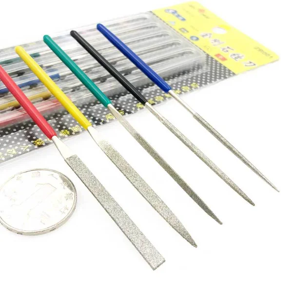 Custom DIY Mini File Set Carving Tools Metal Rasps Coated  Diamond Hand Files