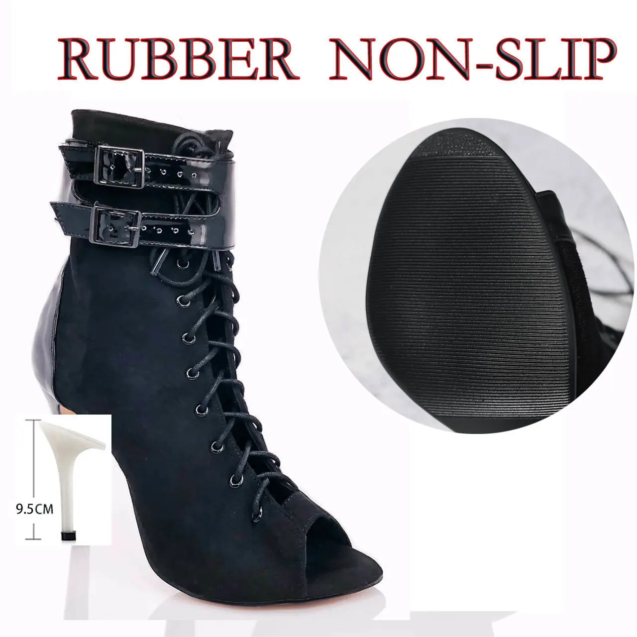 Sexy sandals tango boots Women Latin dance heels shoes ballroom party high heels boots jazz shoes dancing