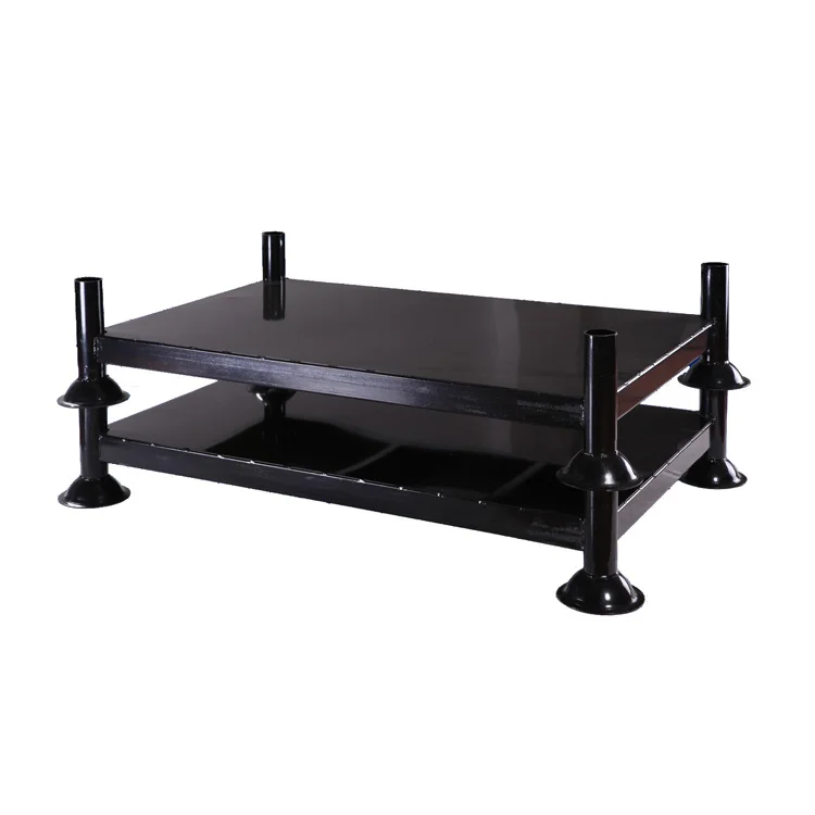 Commercial detachable industrial powder coating stacking steel tube rack system for sale