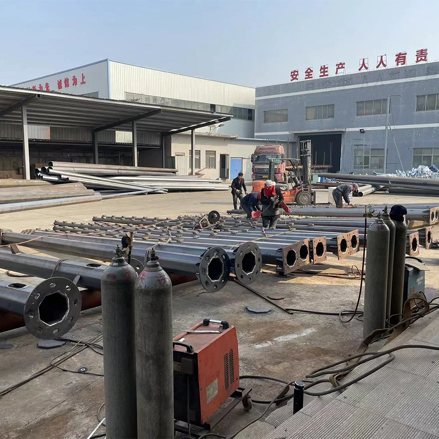 Best Selling Supply residential road highway traffic Steel Galvanized Monitor Pole