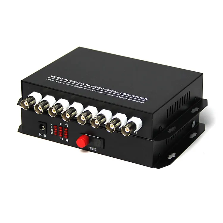 1 пара 720 P 960 FC порты и разъёмы 8 канальный AHD HD CVI волокно оптический BNC цифровой видео конвертер