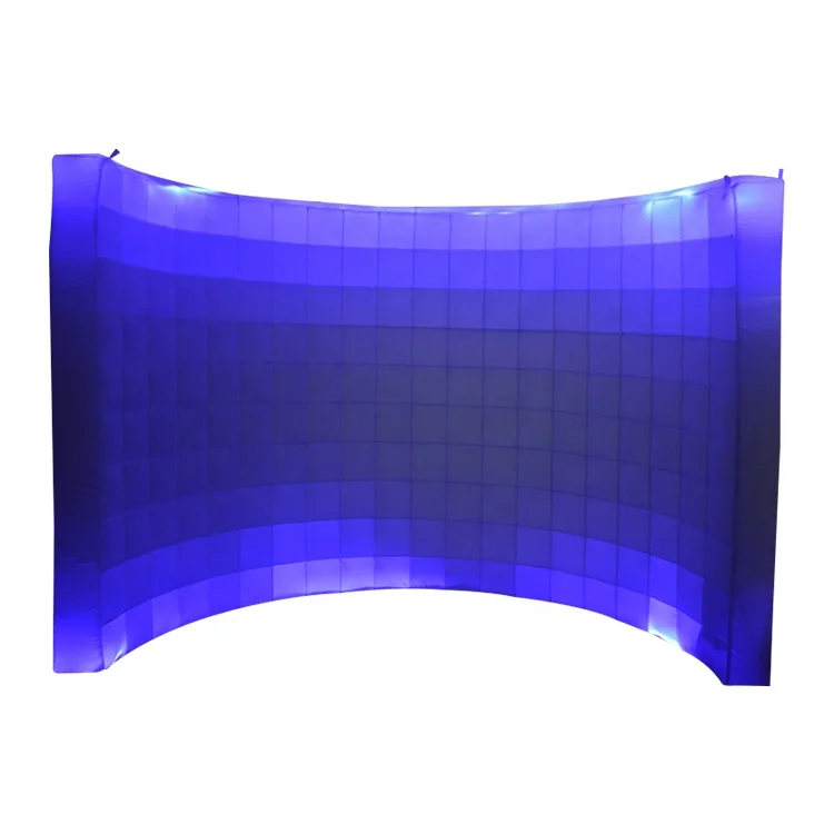 360 Photo Booth Cube Tent Enclosure Photo Booth Frame Inflatable Led Light Wall