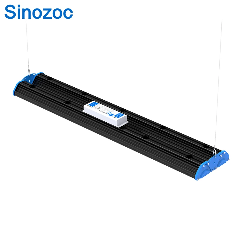 Sinozoc Motion Sensor Industrial Indoor Warehouse Factory Lighting Fixture 100w Dimmable UFO Led High Bay Light