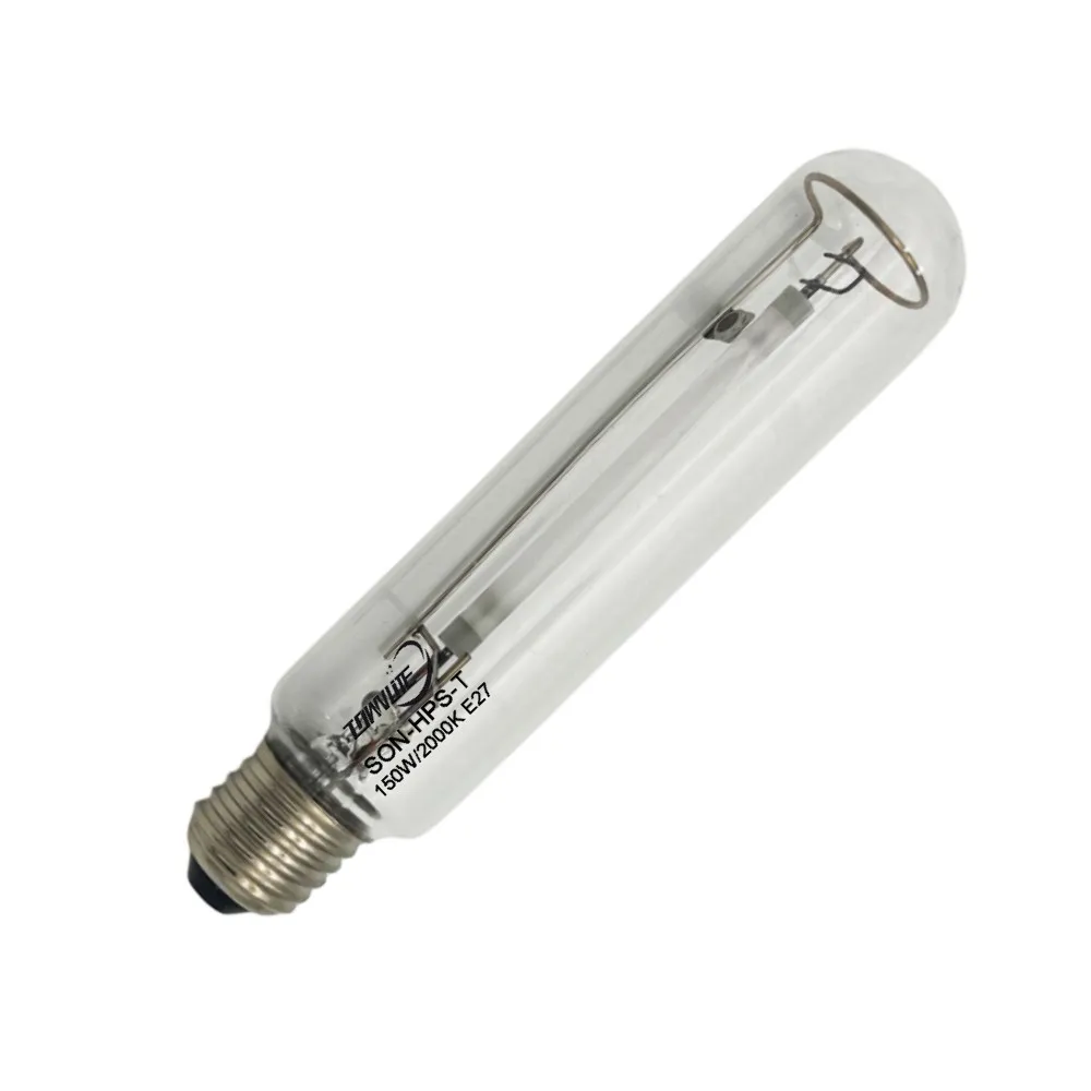 Single-ended high-pressure sodium lamp T38 HPS150W E27 transparent long life high luminous flux