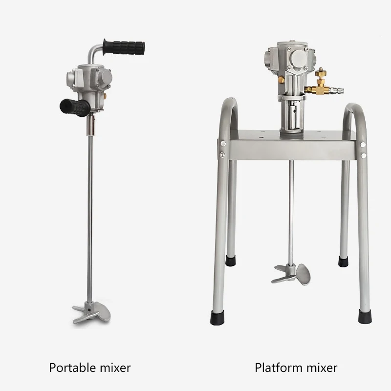 Industrial Grade 5 Gallon Pneumatic Mixer Lifting Handheld Industrial Paint Ink Pneumatic Mixing Tool