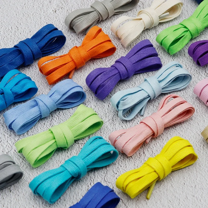 Fashion Flat Waxed Cotton Shoe Laces Unisex Boots Casual Sneakers Shoelace Leather Laces Shoes Boots Waterproof for Shoelaces