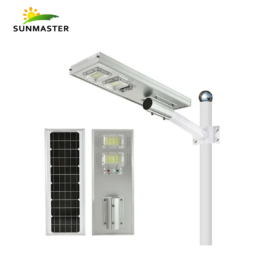 150W Solar Street Light Lamparas Con Panel Solar With Cctv Wifi Camera 4G  Instruction Manual Integrated Solar Street Light