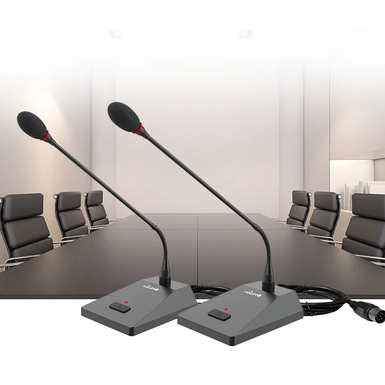 Professional digital wired conference microphone system desktop cable chairman unit mic