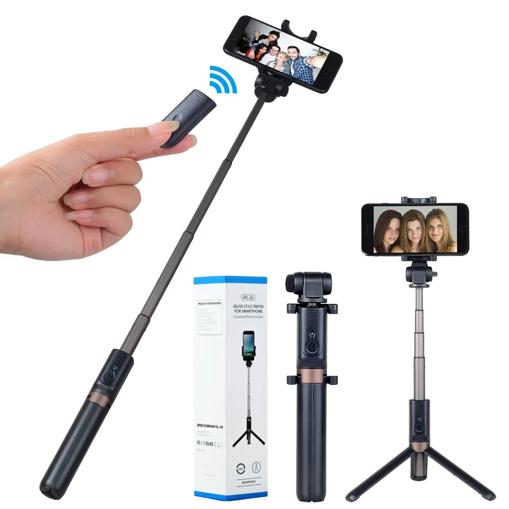 Mutil-functional Wireless Selfie Stick Tripod Rotatable Monopod High Quality Best Seller Self Stick for All Smartphones