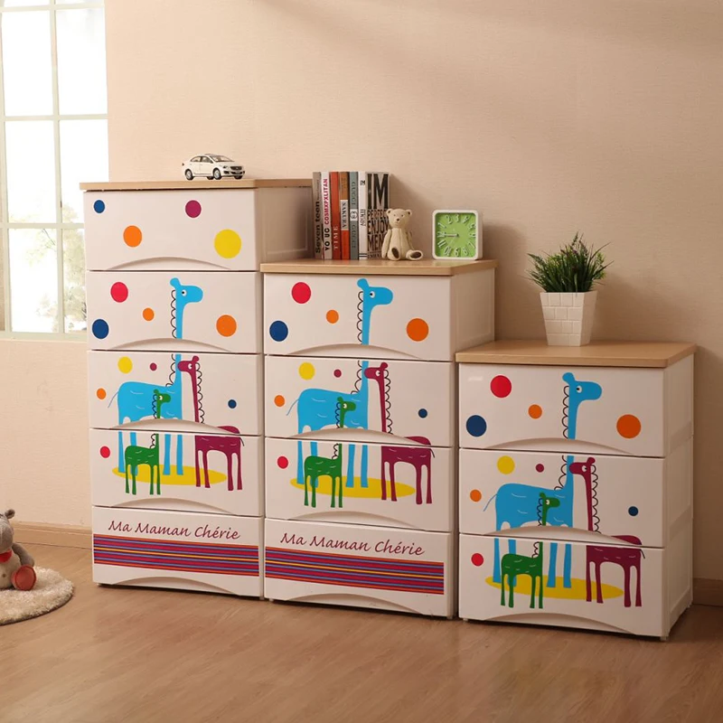 МДФ лучшие детские пластиковые шкафы 5 слоев Органайзер с выдвижными ящиками
