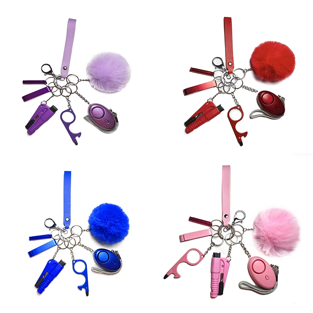2024 New arrival Gift Self Defense Keychain Set Products Safety For Woman self-defense keychain Supplies