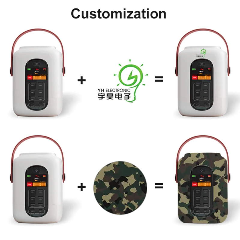 Bulk Order Mobile Charger 100ah Portable Emergency Power Supply 100WPD Power Bank For Cell Phones Smartphones