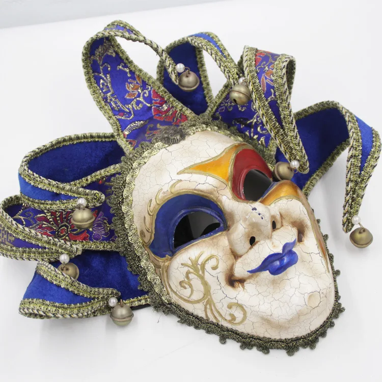 Venetian Comedy  Exquisite Decoration Jester Masks
