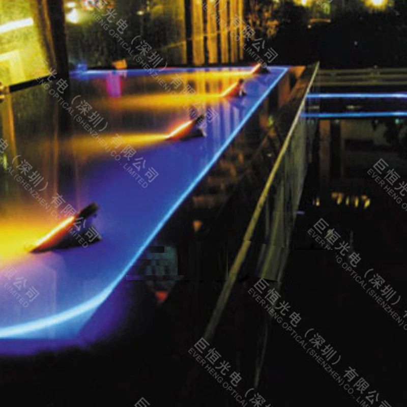 10mm13mm RGB led side glow optical fiber light for underwater swimming pool lights decoration