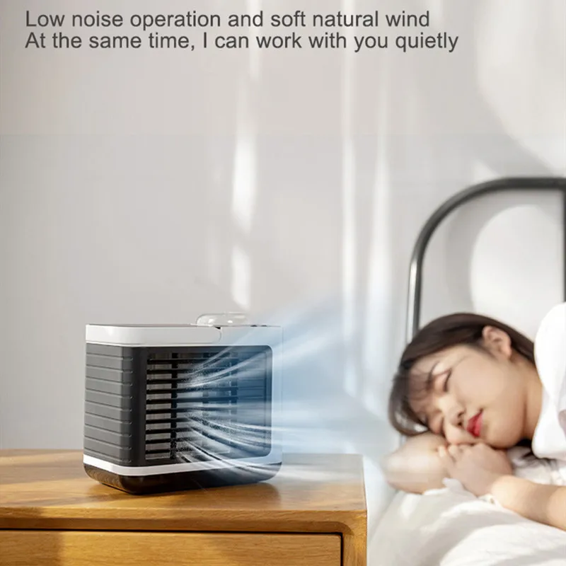 Portable mini negative ion air conditioner with rechargeable warm light air conditioner split unique innovative products to sell