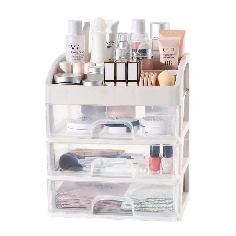 
Makeup Storage Box Cosmetic Organizer Multi-layer Drawer for Bathroom Bedroom, Keeping Your Dressing Table More Tidy 