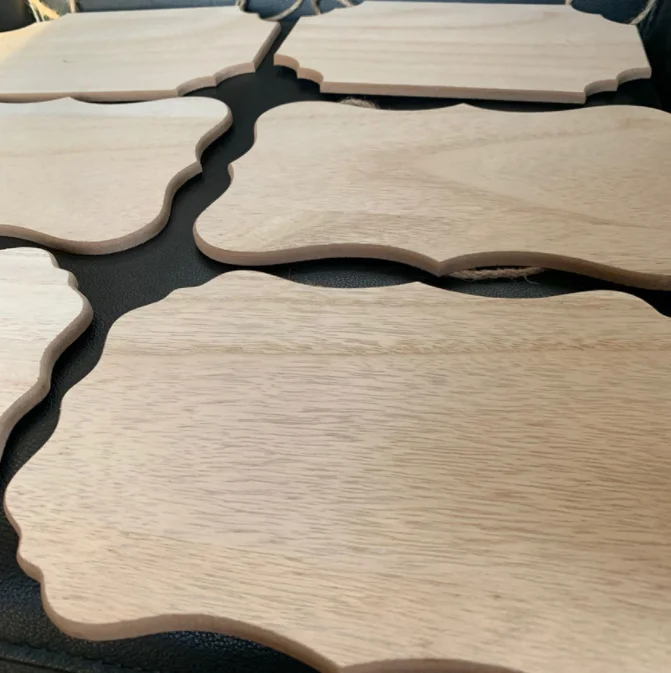 Blank wooden sign to hang for kids doodle, wedding design message decoration DIY craft