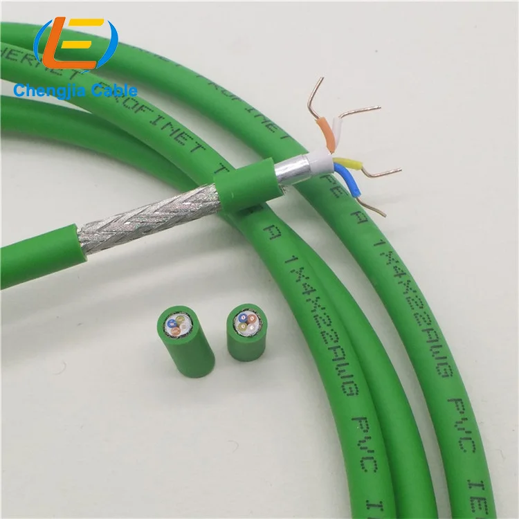 Кабель Siemen Profinet промышленный Ethernet-кабель 6XV1840-3AH10 четырехъядерный зеленый шина женский 8-контактный Штекерный разъем с кабелем
