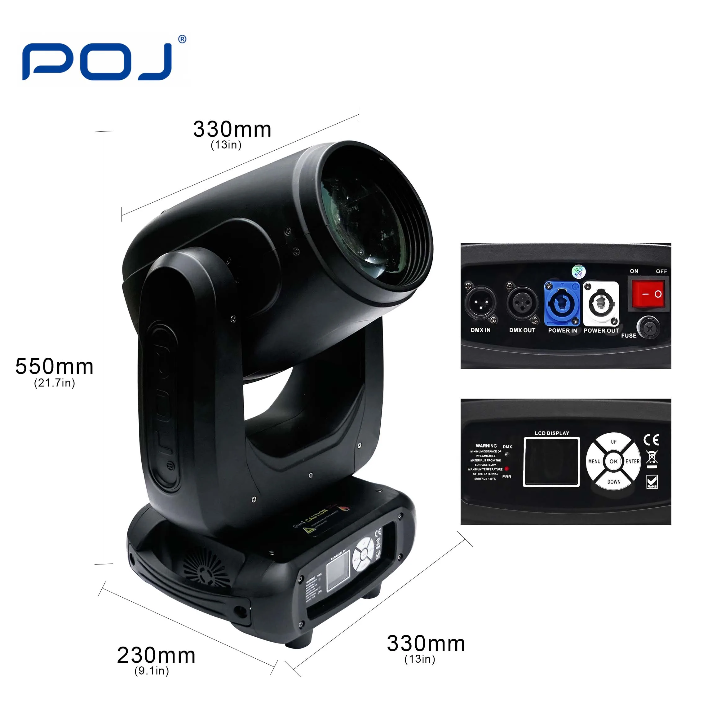 Подвижный Точечный светильник POJ OJ-300AR Sharpy 280W 12R