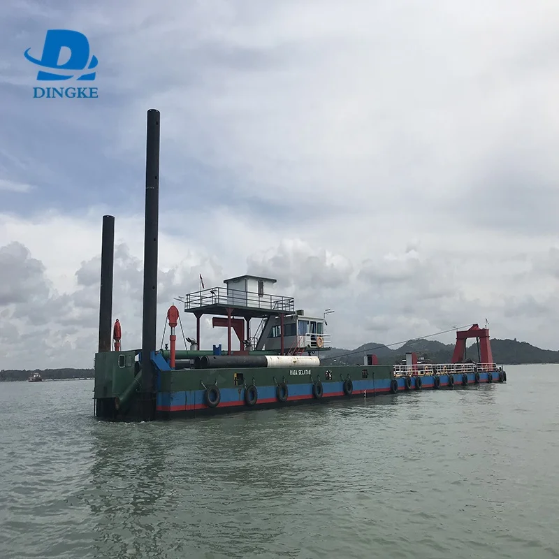 DINGKE  10inch river dredging used cutter sand suction dredger for sale
